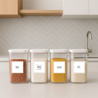 Detail, který domov krásně sladí - samolepky na dózy a lahvičky. Jsou extrémně odolné a vodou omyvatelné. Samolepky...